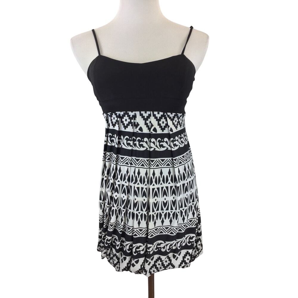 XXI Dress Juniors Small Tunic Black White